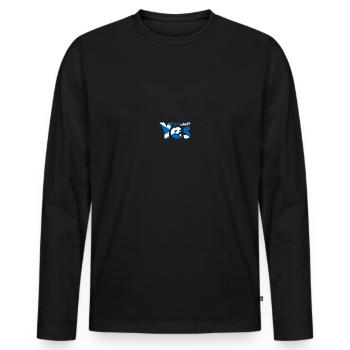 Indépendance écossaise - T-shirt manches longues Premium bio Homme - noir - Devant - Nico (187cm)