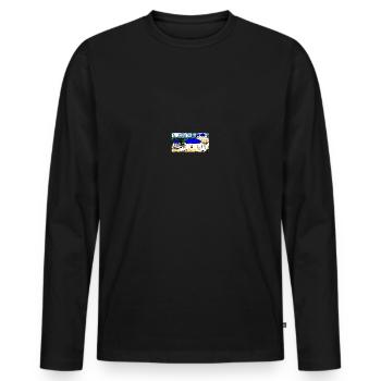 greece Greece Santorini - Men's Premium Organic Long Sleeve Shirt - black - Front - Nico (187cm)