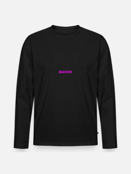 MACHINE (PINK) - T-shirt manches longues Premium bio Homme - noir
