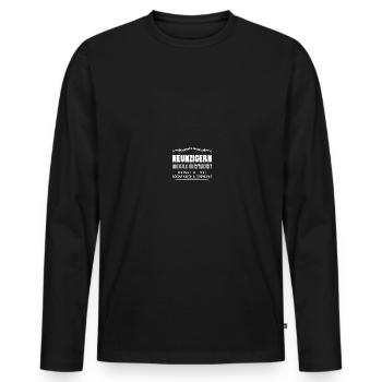 30 Geburtstag Frau Mann Gebaut in den Neunzigern - Männer Premium Bio Langarmshirt - Schwarz - Vorne - Nico (187cm)