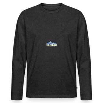 Ses miséricordes sont nouvelles chaque matin - T-shirt manches longues Premium bio Homme - anthracite chiné - Devant - Nico (187cm)