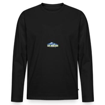 His Mercies Are New Each Morning - Männer Premium Bio Langarmshirt - Schwarz - Vorne - Nico (187cm)