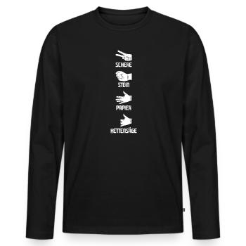 Handwerker Beruf Handwerker Geschenk - Männer Premium Bio Langarmshirt - Schwarz - Vorne - Nico (187cm)