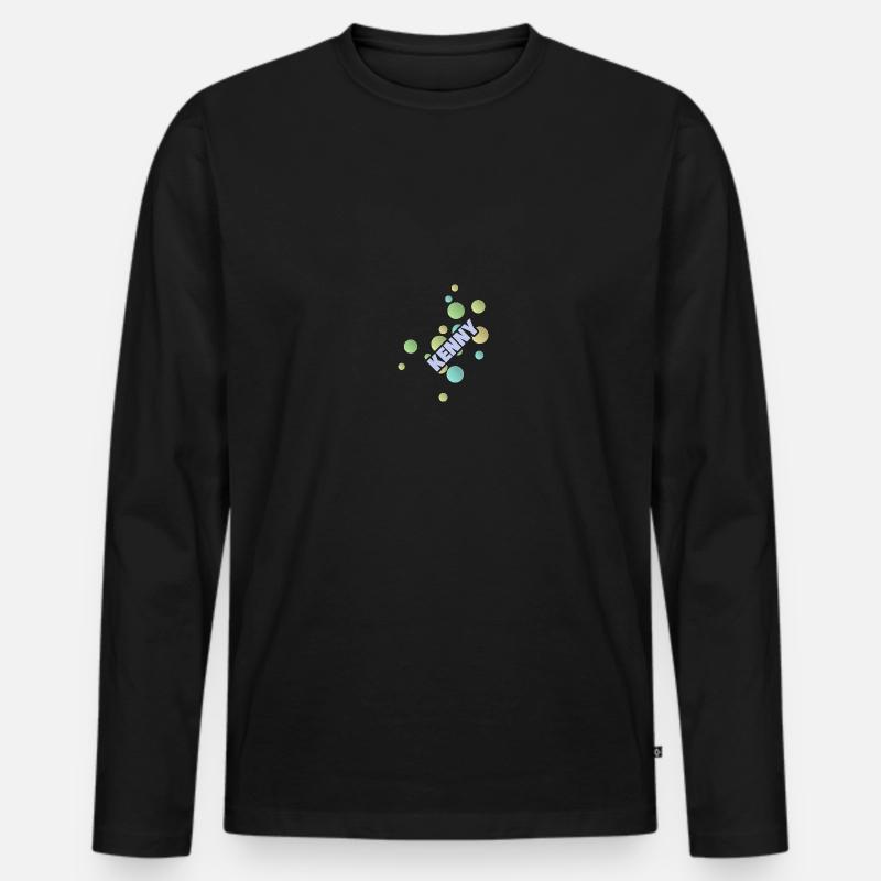 Fachhochschule Kenny - Männer Premium Bio Langarmshirt - Schwarz