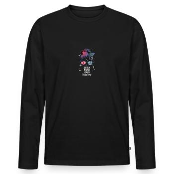 British Indian Ocean Territory - Men's Premium Organic Long Sleeve Shirt - black - Front - Nico (187cm)