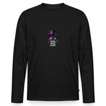 British Virgin Islands - Men's Premium Organic Long Sleeve Shirt - black - Front - Nico (187cm)