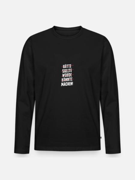 devrait devrait pourrait faire fabricant - T-shirt manches longues Premium bio Homme - noir