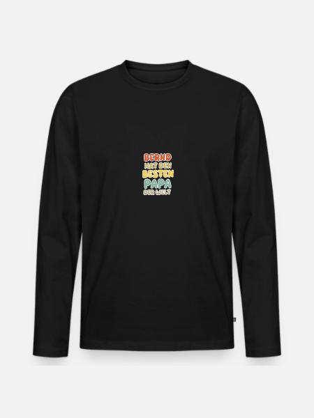 Bernd bébé - T-shirt manches longues Premium bio Homme - noir