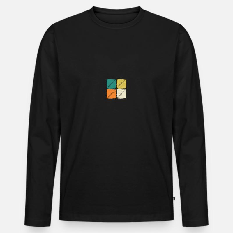 Flötist Querflöte - Männer Premium Bio Langarmshirt - Schwarz