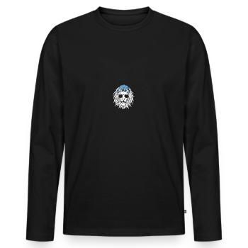 Leo Frank - Men's Premium Organic Long Sleeve Shirt - black - Front - Nico (187cm)