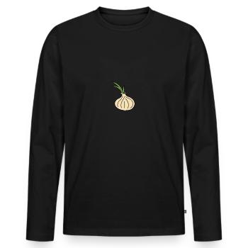 Onion/Onion - Men's Premium Organic Long Sleeve Shirt - black - Front - Nico (187cm)