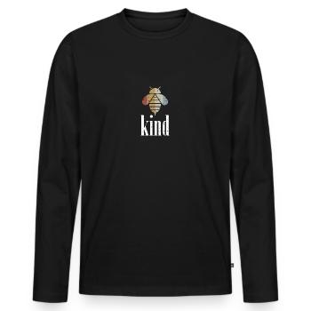 Rétro Bee Child Bee Be Child - T-shirt manches longues Premium bio Homme - noir - Devant - Nico (187cm)
