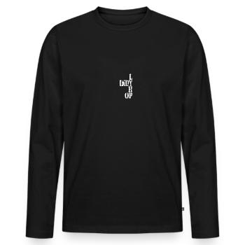 T-shirt de danse Lindy hop - T-shirt manches longues Premium bio Homme - noir - Devant - Nico (187cm)