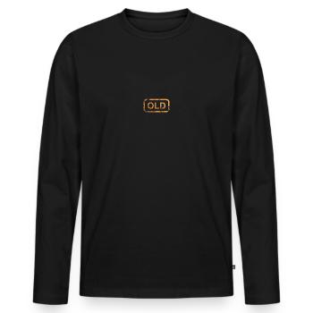 OLD - Men's Premium Organic Long Sleeve Shirt - black - Front - Nico (187cm)