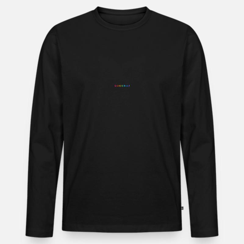 Queer - Männer Premium Bio Langarmshirt - Schwarz
