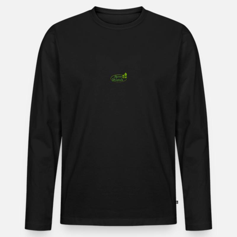 Bajram Barecula Bosanski Bajram - Männer Premium Bio Langarmshirt - Schwarz
