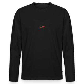 Kalabrien Peperoncino Design, dreifarbig Italien - Männer Premium Bio Langarmshirt - Schwarz - Vorne - Nico (187cm)
