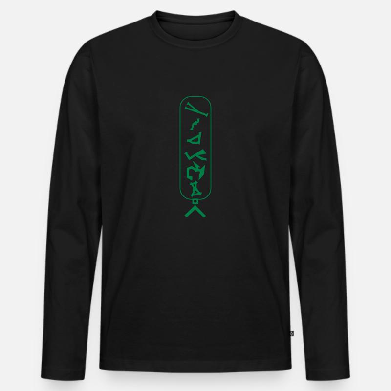 coverstone stargate - Männer Premium Bio Langarmshirt - Schwarz