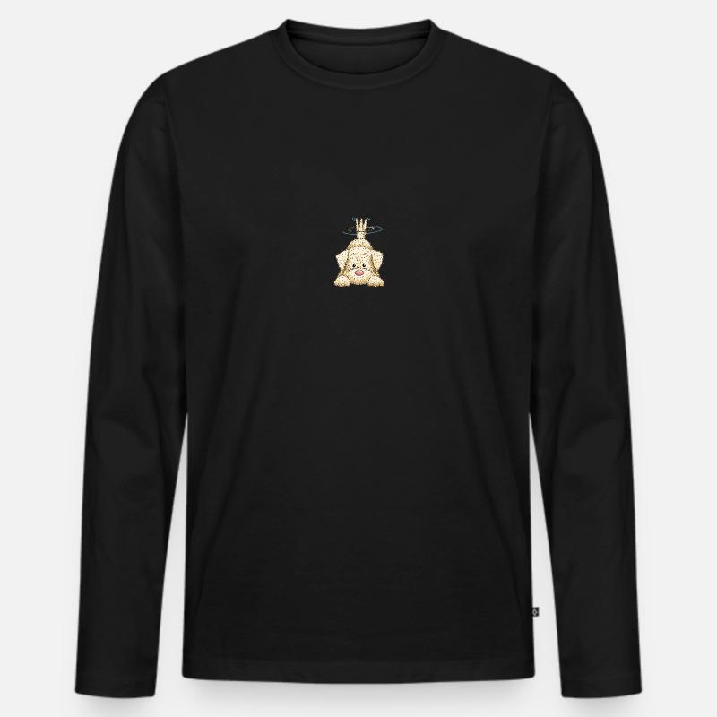 Pili2 3 - Männer Premium Bio Langarmshirt - Schwarz