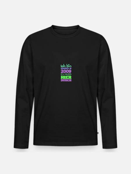 in 2009 - Männer Premium Bio Langarmshirt - Schwarz