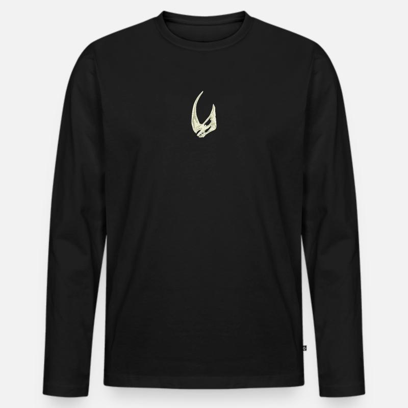 Das Mudhorn - Männer Premium Bio Langarmshirt - Schwarz