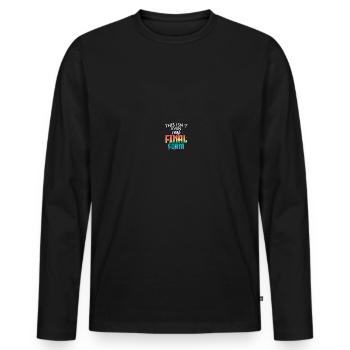 Schwule LGBT Pride Gay Rainbow Flag - Männer Premium Bio Langarmshirt - Schwarz - Vorne - Nico (187cm)
