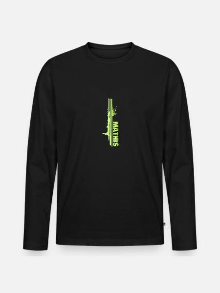 Maler Malerei Farbklecks Painter Mathis - Männer Premium Bio Langarmshirt - Schwarz