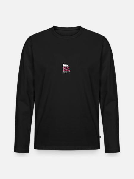 Urban Farming Berry Lovers - Men's Premium Organic Long Sleeve Shirt - black