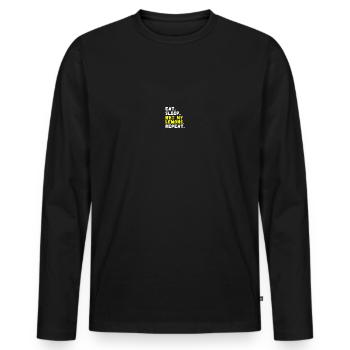 Städtische Landwirtschaft Zitronenanbau - Männer Premium Bio Langarmshirt - Schwarz - Vorne - Nico (187cm)