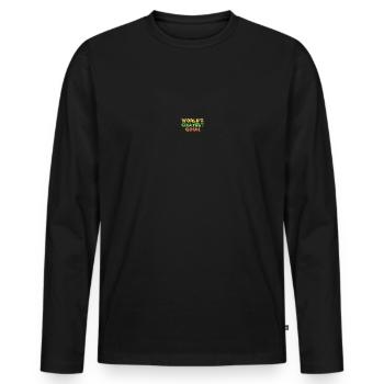 Funny Birthday Cook Culinary Chef - Men's Premium Organic Long Sleeve Shirt - black - Front - Nico (187cm)
