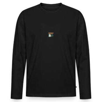 Vendredi est mon deuxième F-Word préféré - T-shirt manches longues Premium bio Homme - noir - Devant - Nico (187cm)