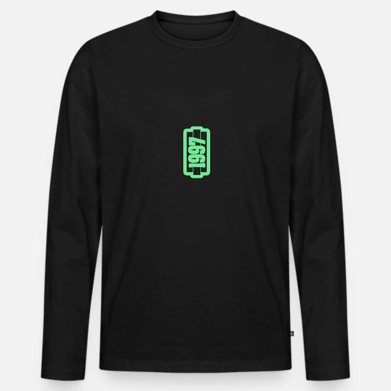 Geboren 1997 - Männer Premium Bio Langarmshirt - Schwarz