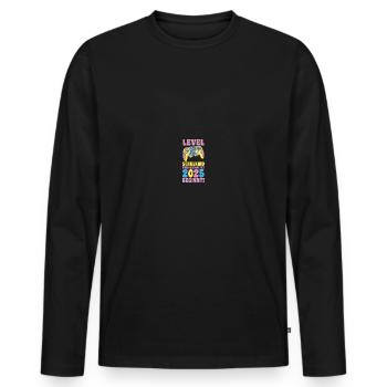 Kita Farewell First Grade School Enrollment 2025 - Men's Premium Organic Long Sleeve Shirt - black - Front - Nico (187cm)