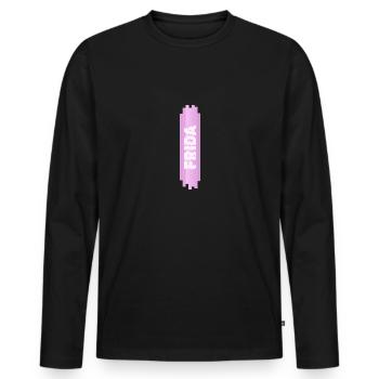 Frauenname - Männer Premium Bio Langarmshirt - Schwarz - Vorne - Nico (187cm)