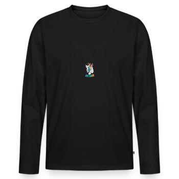 Schwule Gott Christen LGBT Pride Gay Rainbow Flag - Männer Premium Bio Langarmshirt - Schwarz - Vorne - Nico (187cm)