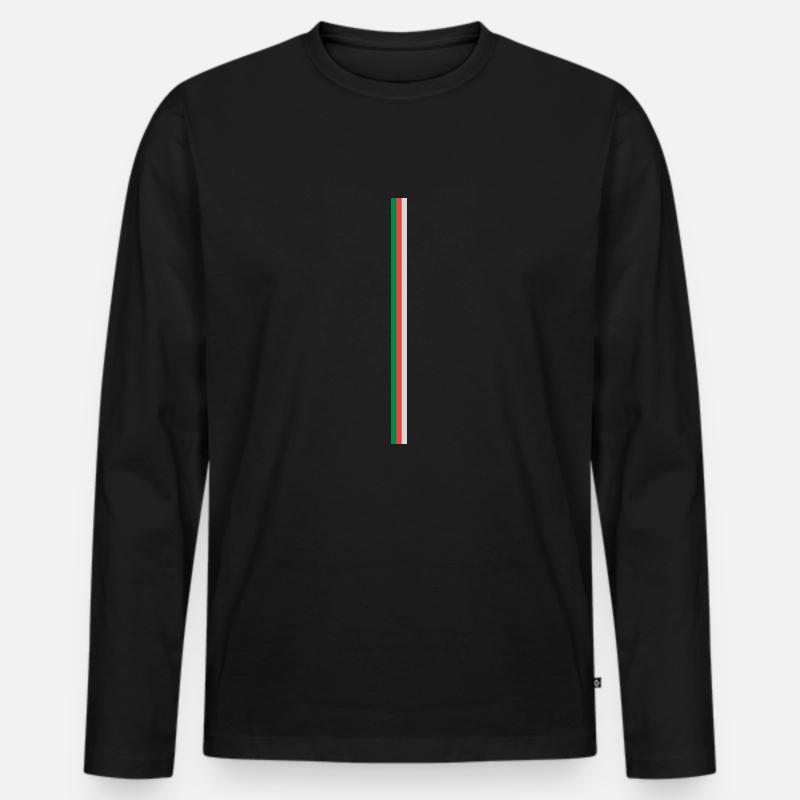 Algerien - Männer Premium Bio Langarmshirt - Schwarz