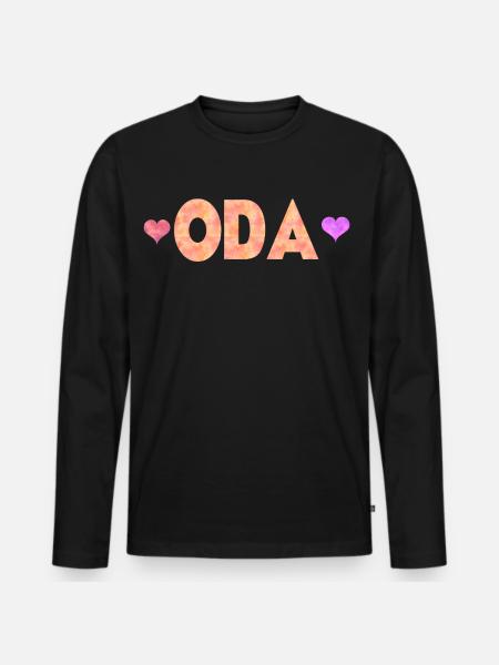 Oda - T-shirt manches longues Premium bio Homme - noir