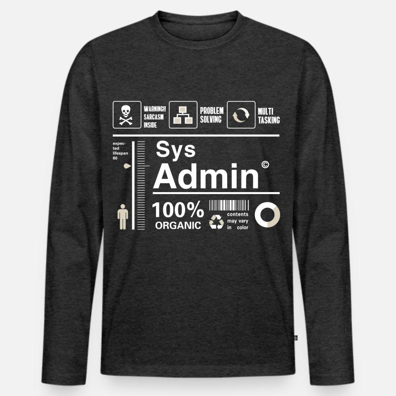 Sys Admin programmier Computer Nerd pc Platine cpu Männer Premium Bio Langarmshirt