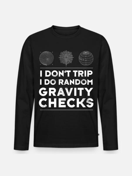 nerd physiker mathematik experiment sci-fi spruch - Männer Premium Bio Langarmshirt - Schwarz