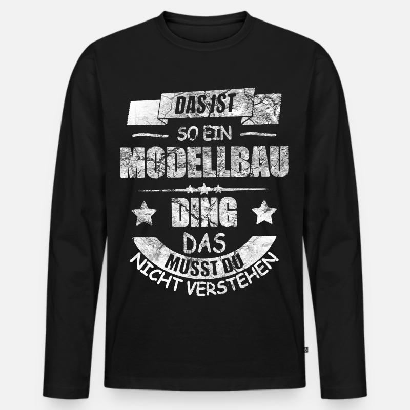 RC Modellbau massstab Modell Hobby - Männer Premium Bio Langarmshirt - Schwarz