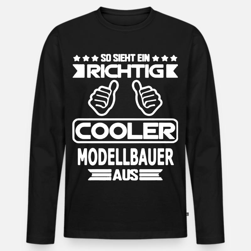 RC Modellbau massstab Modell Hobby - Männer Premium Bio Langarmshirt - Schwarz