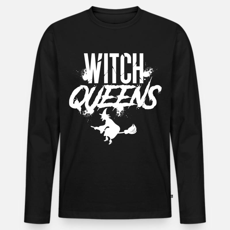 Witch Queens - Männer Premium Bio Langarmshirt - Schwarz