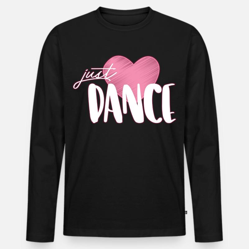 Tanzen - Männer Premium Bio Langarmshirt - Schwarz