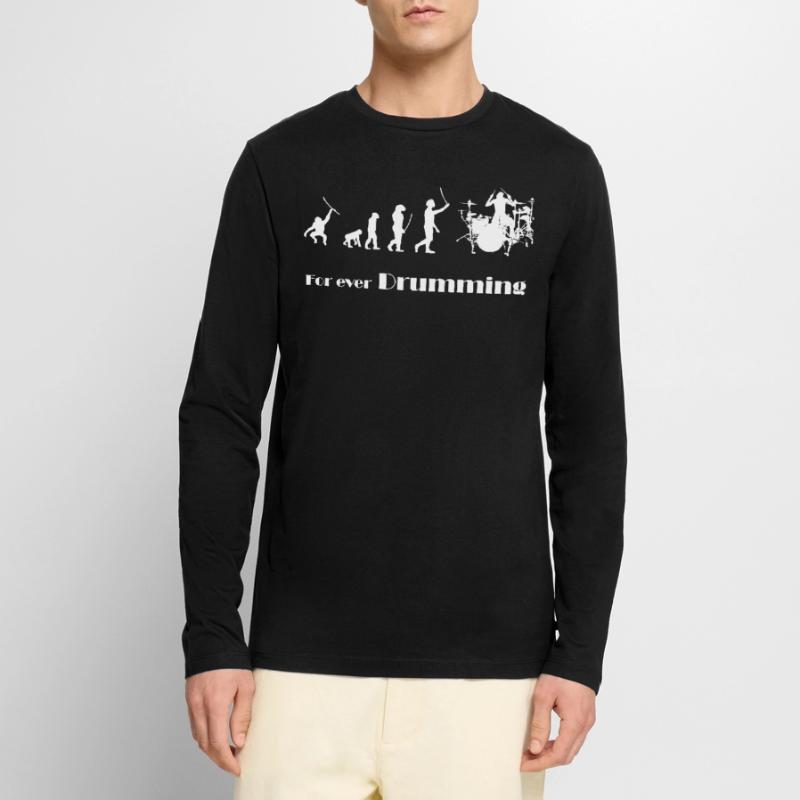 Evolution - For ever drumming Men's Premium Organic Long Sleeve Shirt