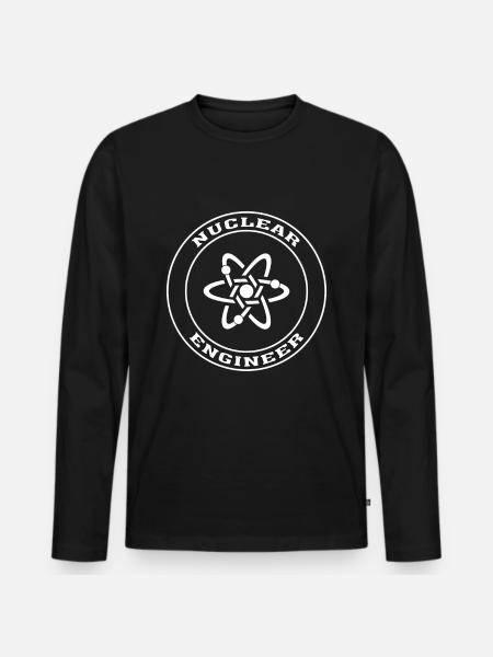 Nuclear Engineer Geschenk, Nuclear Engineering Shirt - Männer Premium Bio Langarmshirt - Schwarz