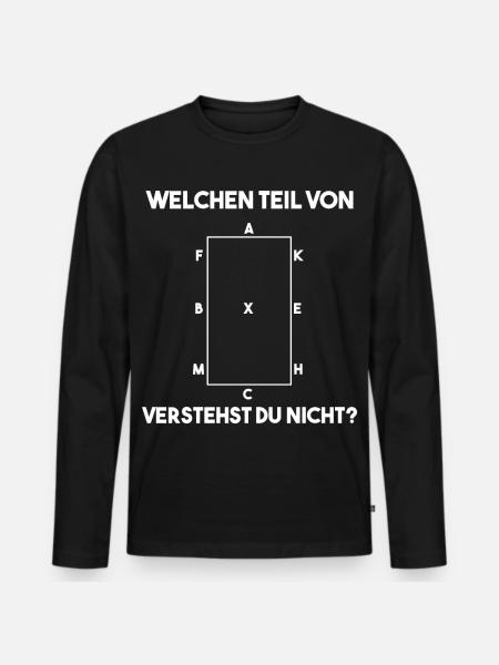 Reiten Reitlehrerin lustiger Spruch zu Bahnpunkten - Männer Premium Bio Langarmshirt - Schwarz