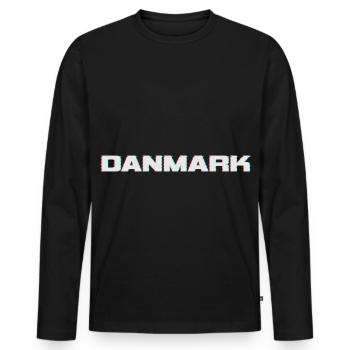 Danemark Danemark - T-shirt manches longues Premium bio Homme - noir - Devant - Nico (187cm)