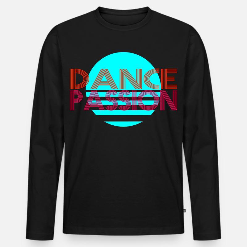 Dance - Männer Premium Bio Langarmshirt - Schwarz
