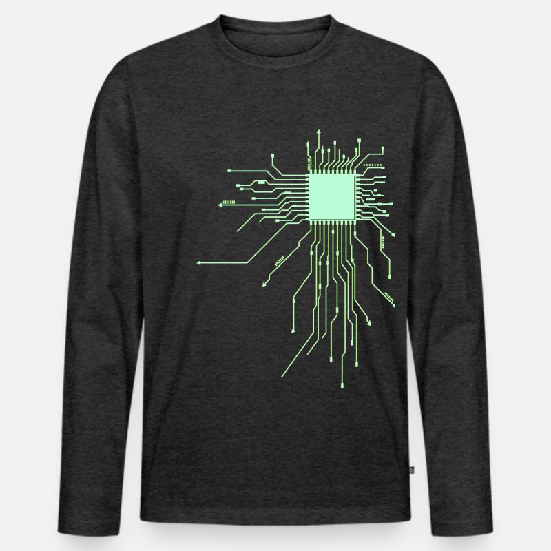 conseil d’administration core cpu ordinateur nerd pc humour geek code T-shirt manches longues Premium bio Homme