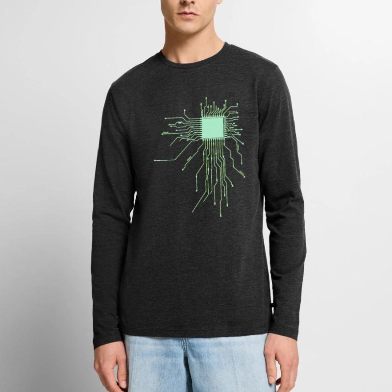 conseil d’administration core cpu ordinateur nerd pc humour geek code T-shirt manches longues Premium bio Homme